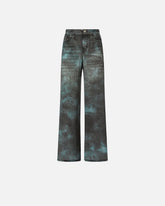 Pantalones de pernera ancha con estampado con efecto óptico - | Pinko