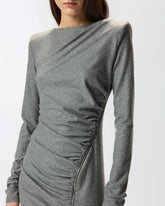 Vestito midi aderente con drappeggio - | Pinko