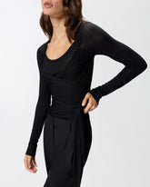 Wool-blend sweater with knot detail - | Pinko