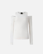 Long-sleeved sweater with open shoulders - | Pinko