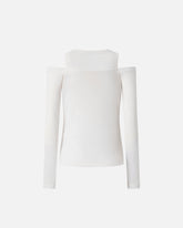 Long-sleeved sweater with open shoulders - | Pinko