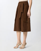 Long bermuda fluide en coton - | Pinko