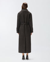 Trench con strass e borchie - | Pinko