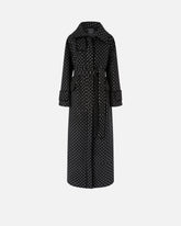 Trench con strass e borchie - | Pinko