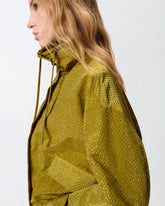 Giacca blouson con micro borchie all over - | Pinko