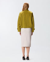 Giacca blouson con micro borchie all over - | Pinko