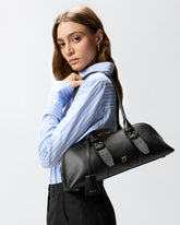 Borsa grande a spalla Escape Bag Horizontal in pelle - Nero | Pinko