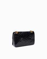 Mini Love Bag One Light small handbag in chevron leather - Black | Pinko