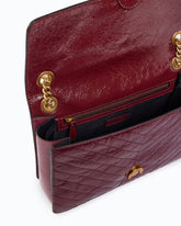 Borsa a tracolla media Love One Light in pelle lucida - Bordeaux | Pinko