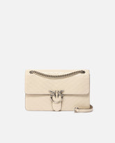 Borsa a mano media Love Bag One in pelle chevron - | Pinko