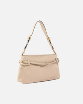 Belt Bag medium shoulder bag in suede - Beżowy | Pinko