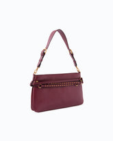 Sac porté épaule moyen Belt Bag en cuir - Bordeaux | Pinko