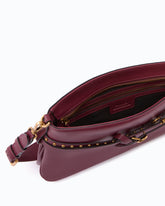 Sac porté épaule moyen Belt Bag en cuir - Bordeaux | Pinko