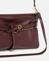 Belt Bag Mini small shoulder bag in leather - Burgundy | Pinko