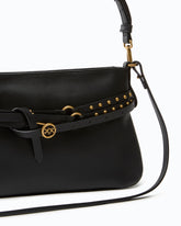 Borsa a spalla piccola Belt Bag Mini in pelle - Nero | Pinko