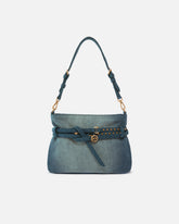 Belt Bag Mini small shoulder bag in denim - | Pinko
