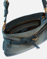 Borsa a spalla piccola Belt Bag Mini in denim - | Pinko