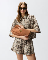 Borsa a tracolla media Love Bag Click Soft Horizontal Handle in suede - | Pinko