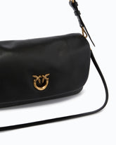 Love Bag Click Soft Horizontal Handle medium crossbody bag in leather - | Pinko