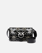 Średnia torba na ramię Love Bag Slouchy z mikrofibry imitującej skórę - | Pinko