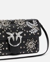 Love Bag Slouchy medium shoulder bag in leather-effect microfibre - | Pinko