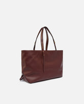 Δερμάτινη τσάντα shopper μεσαίου μεγέθους με μεταλλικές λεπτομέρειες - | Pinko