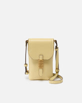 Smartphone-Hülle aus Leder mit Schulterriemen und Logo - | Pinko