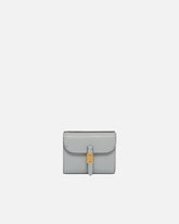 Leather wallet with PINKO lettering - Grey | Pinko