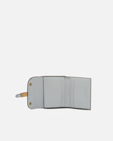 Leather wallet with PINKO lettering - Grey | Pinko