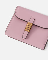 Leather wallet with PINKO lettering - Light Pink | Pinko
