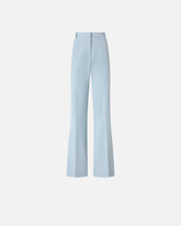 Flared trousers with pressed pleat detail - | Pinko