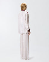 Camisa con motivo de corbatería y estampado aplicado - | Pinko