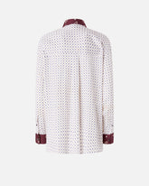 Shirt with tie motif and placed print - | Pinko