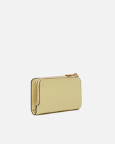 Portafoglio mini in pelle con Love Birds - Giallo | Pinko