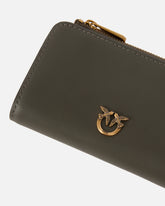 Portafoglio mini in pelle con Love Birds - | Pinko