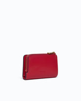 Mini wallet in leather with Love Birds - Red | Pinko