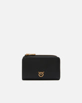 Portafoglio mini in pelle con Love Birds - | Pinko
