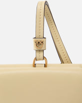 Compact leather wallet with wristlet - Yellow | Pinko