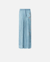 Fluid trousers with placed jewel print - | Pinko