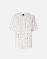 T-shirt with jewel stripes - | Pinko