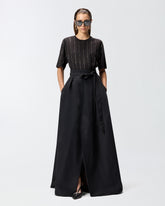 T-shirt with jewel stripes - | Pinko