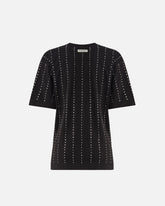 T-shirt con righe gioiello - | Pinko