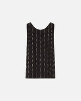Vest top with jewel stripes - | Pinko