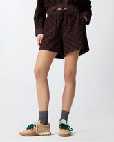 Shorts with openwork motif - | Pinko