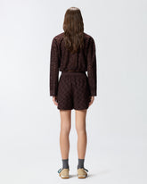 Shorts with openwork motif - | Pinko