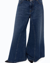 Flared jeans with super wide leg - Blue | Pinko