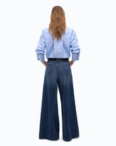 Flared jeans with super wide leg - Blue | Pinko