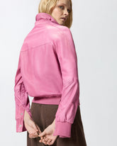 Bomber en cuir vintage - | Pinko