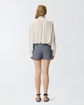 Lightweight shirt with jewel stripes - | Pinko