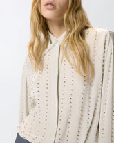 Lightweight shirt with jewel stripes - | Pinko